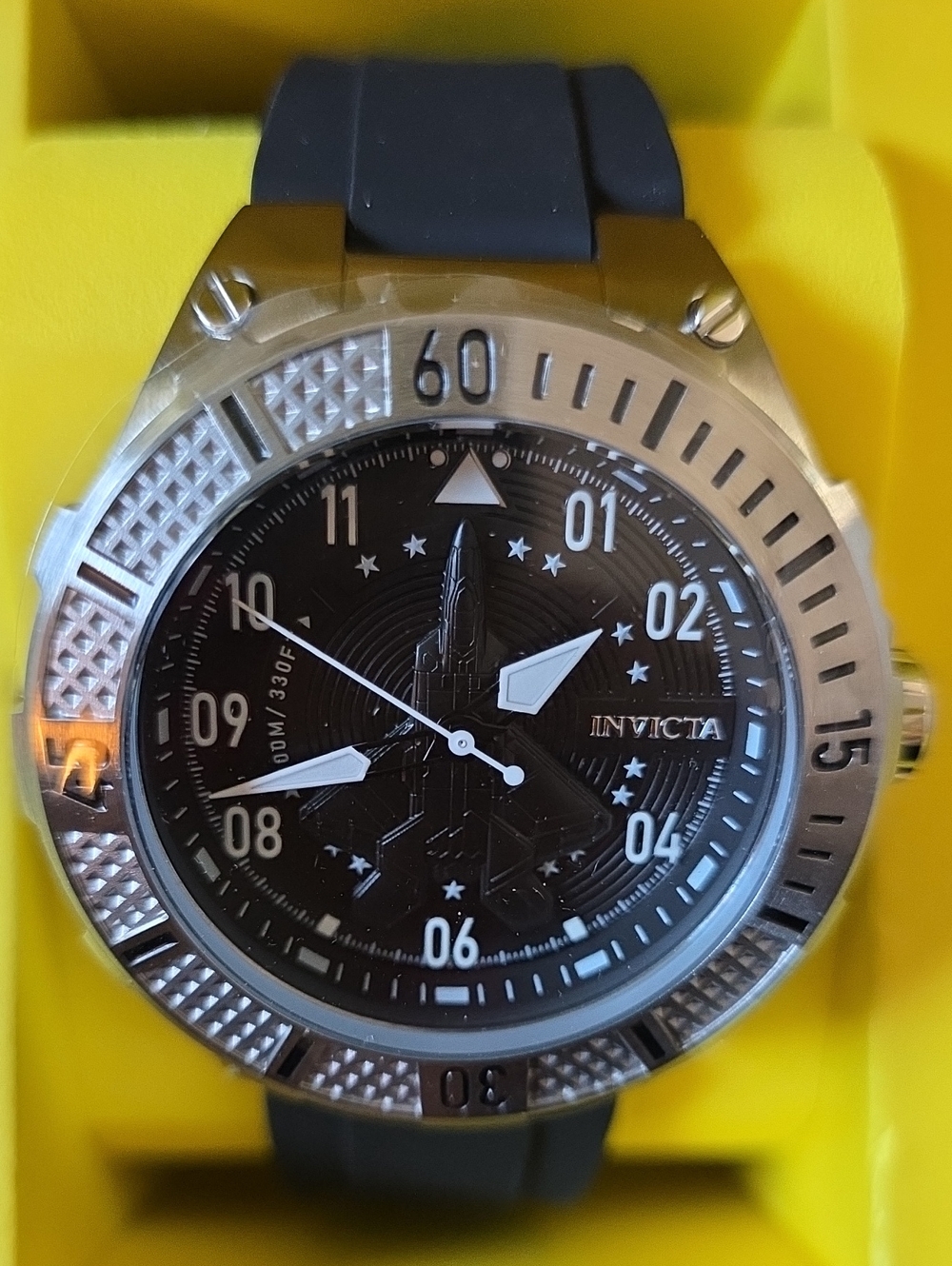 554. Invicta Aviator Ascend Men's Watch - 50mm, Black (39888)